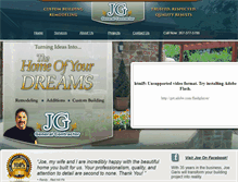 Tablet Screenshot of jggeneralcontractor.com